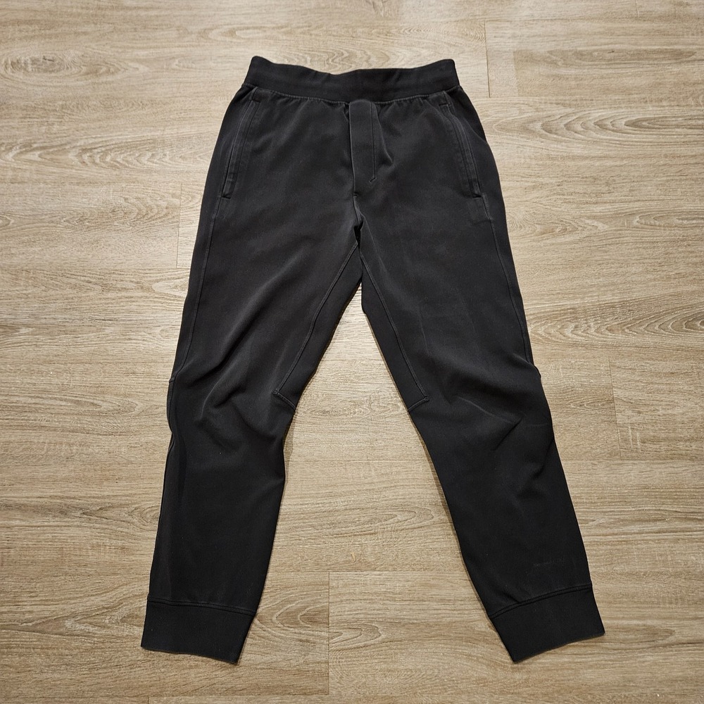 Lululemon Sojourn Jogger Mens Small Black Warpstreme Athletic Pants M5423S - Picture 1 of 8